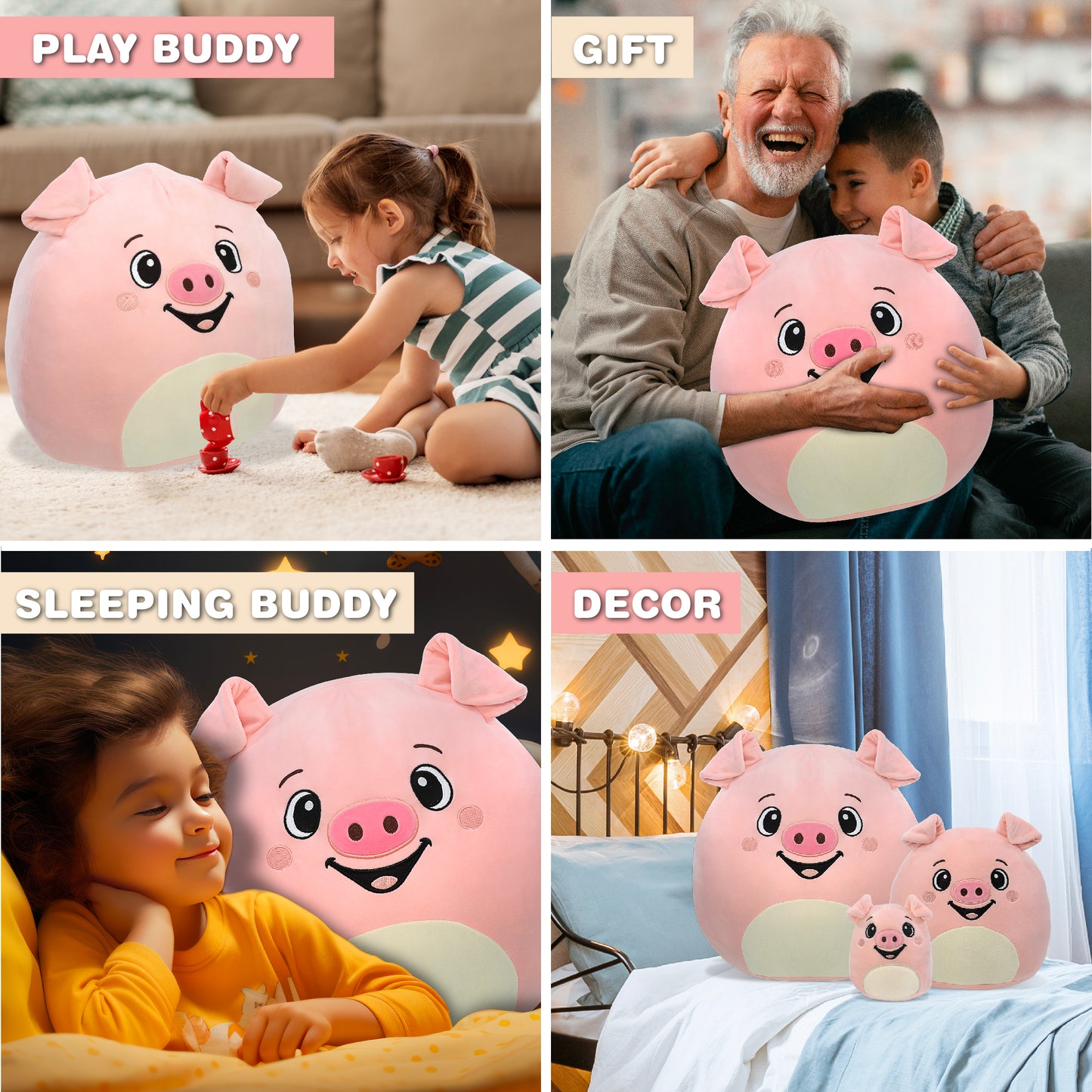 SNUG-MOOSHIES PLUSH - PIG 17"