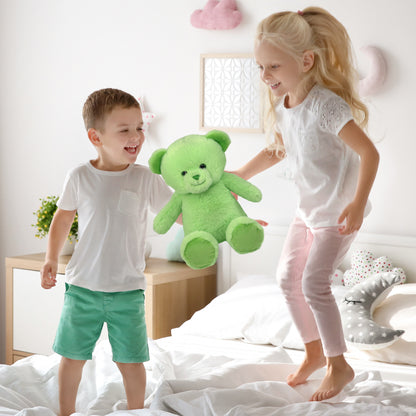 SUPER-SOFT PLUSH - GREEN BEAR 10"