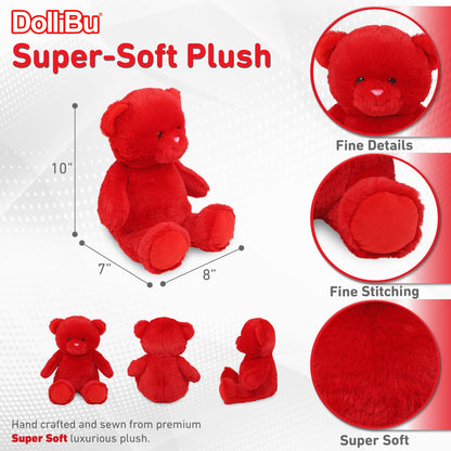 SUPER-SOFT PLUSH - RED BEAR 10"