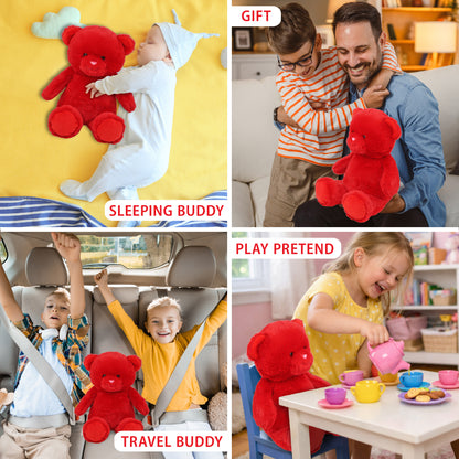 SUPER-SOFT PLUSH - RED BEAR 10"