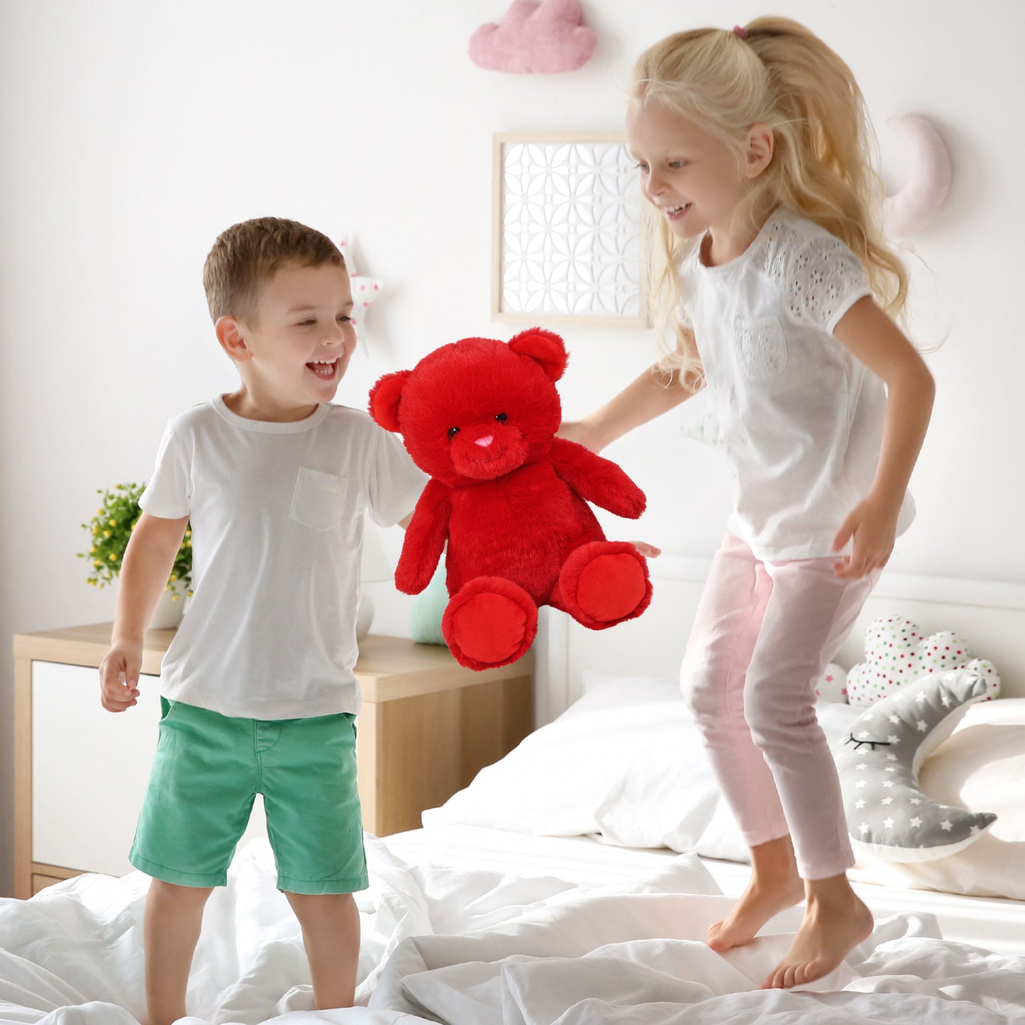 SUPER-SOFT PLUSH - RED BEAR 10"