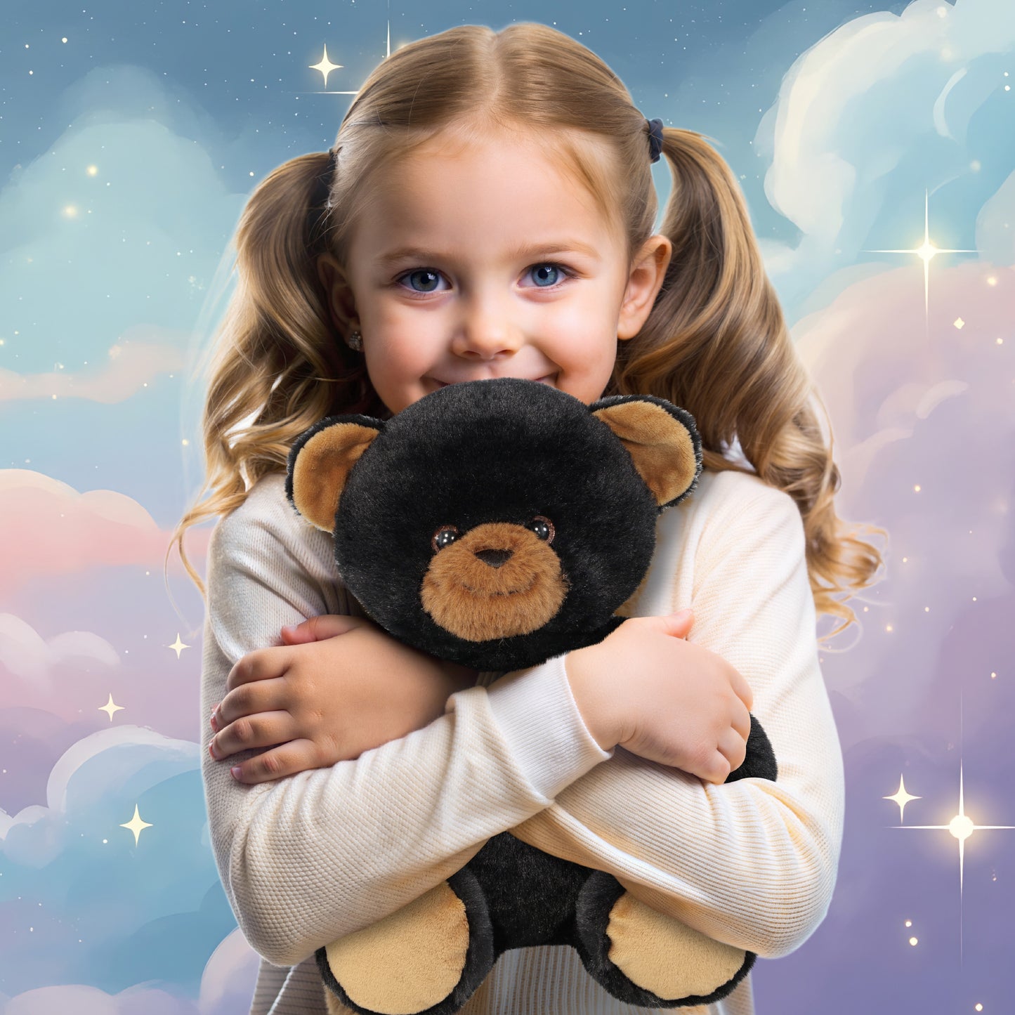 SUPER-SOFT PLUSH - BLACK BEAR 10"