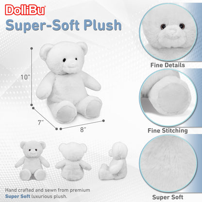 SUPER-SOFT PLUSH - WHITE BEAR 10"