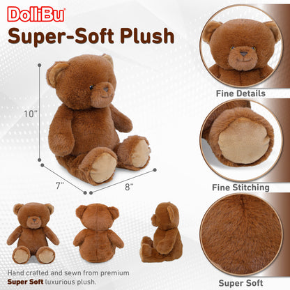 SUPER-SOFT PLUSH - BROWN BEAR 10"