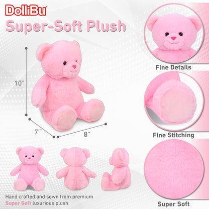 SUPER-SOFT PLUSH - PINK BEAR 10"