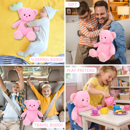 SUPER-SOFT PLUSH - PINK BEAR 10"