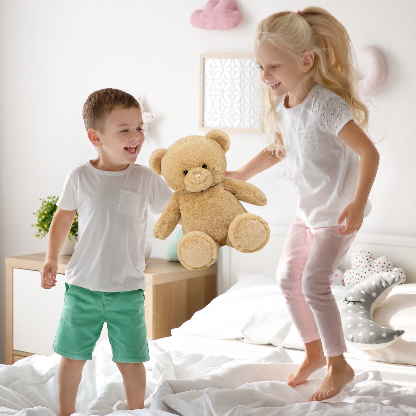 SUPER-SOFT PLUSH - BEIGE BEAR 10"