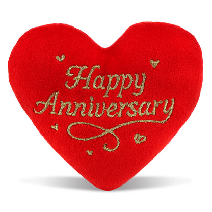 PLUSH - HAPPY ANNIVERSARY HEART 4"
