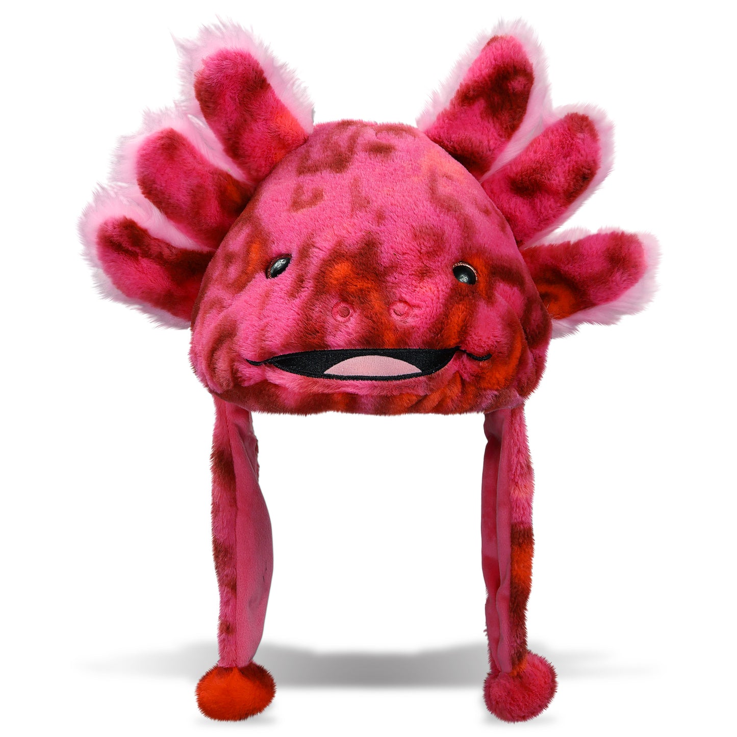 SUPER SOFT PLUSH HAT - PINK TIE-DYE AXOLOTL