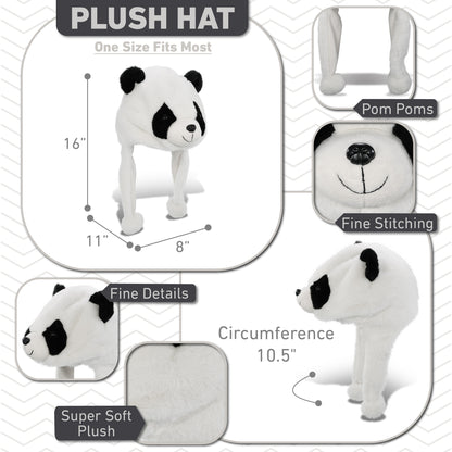 SUPER SOFT PLUSH HAT - PANDA