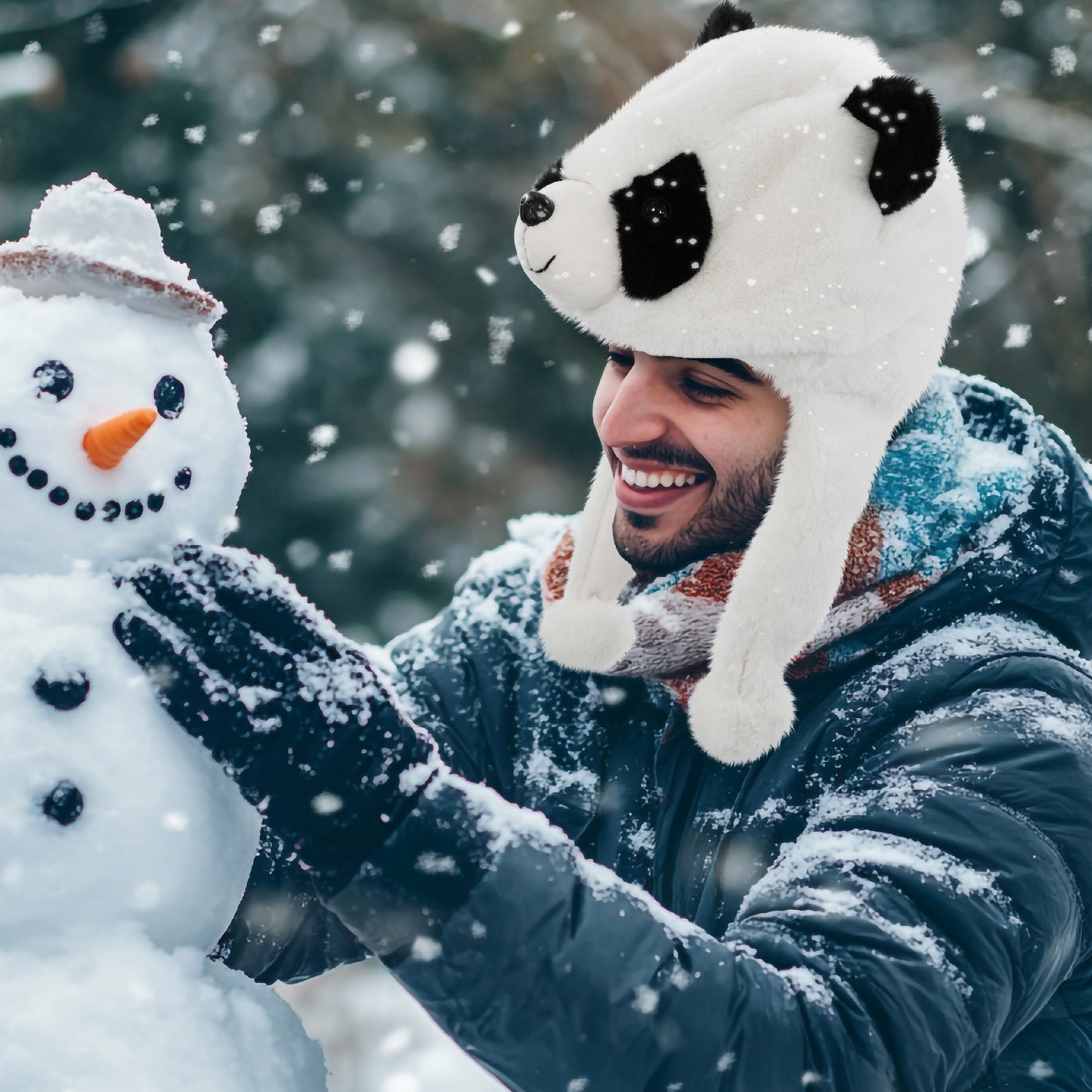 SUPER SOFT PLUSH HAT - PANDA