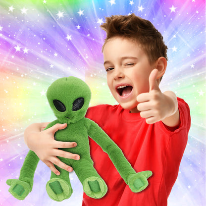 SUPER SOFT PLUSH - LONG ARM HANGING ALIEN