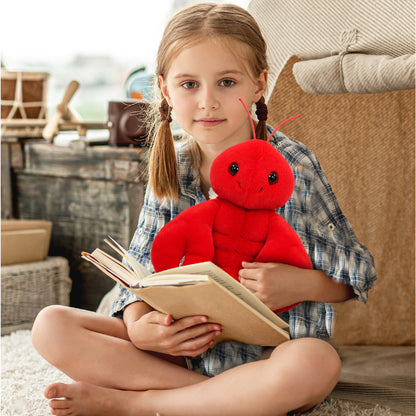 SUPER SOFT PLUSH - SITTING LOBSTER 8" - LONG FUR