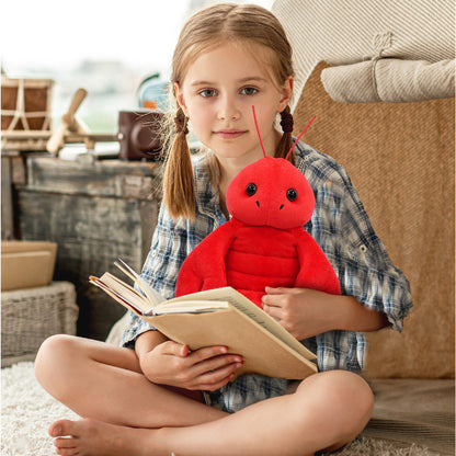 SUPER SOFT PLUSH - SITTING LOBSTER 8" - SHORT FUR