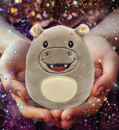 SNUG-MOOSHIES PLUSH - HIPPO 4"