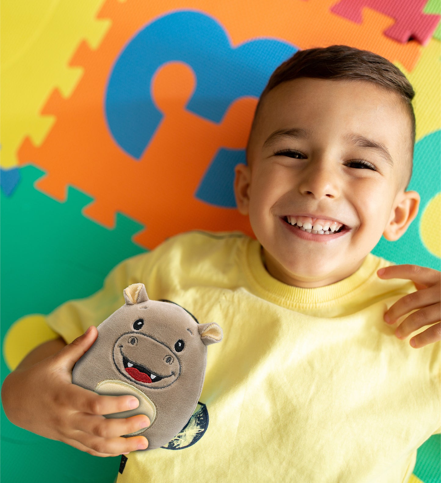 SNUG-MOOSHIES PLUSH - HIPPO 4"