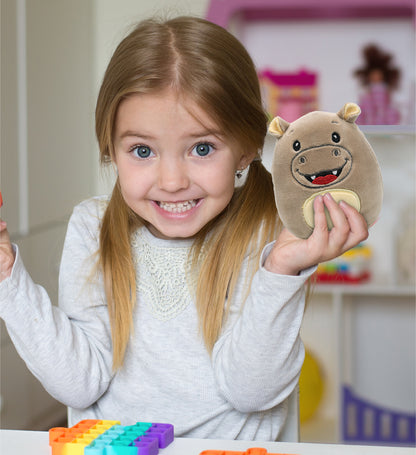 SNUG-MOOSHIES PLUSH - HIPPO 4"