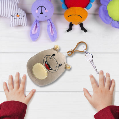 SNUG-MOOSHIES PLUSH CLIPS - HIPPO