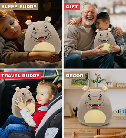 SNUG-MOOSHIES PLUSH - HIPPO 10"