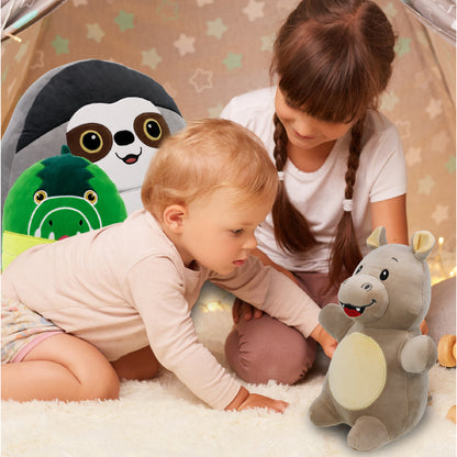 SNUG-MOOSHIES PLUSH - STANDING HIPPO 10"