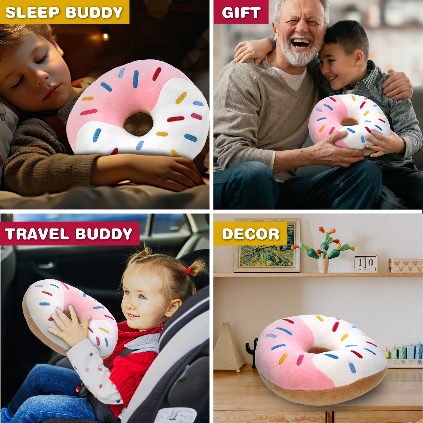 SNUG-MOOSHIES PLUSH - DONUT 10"