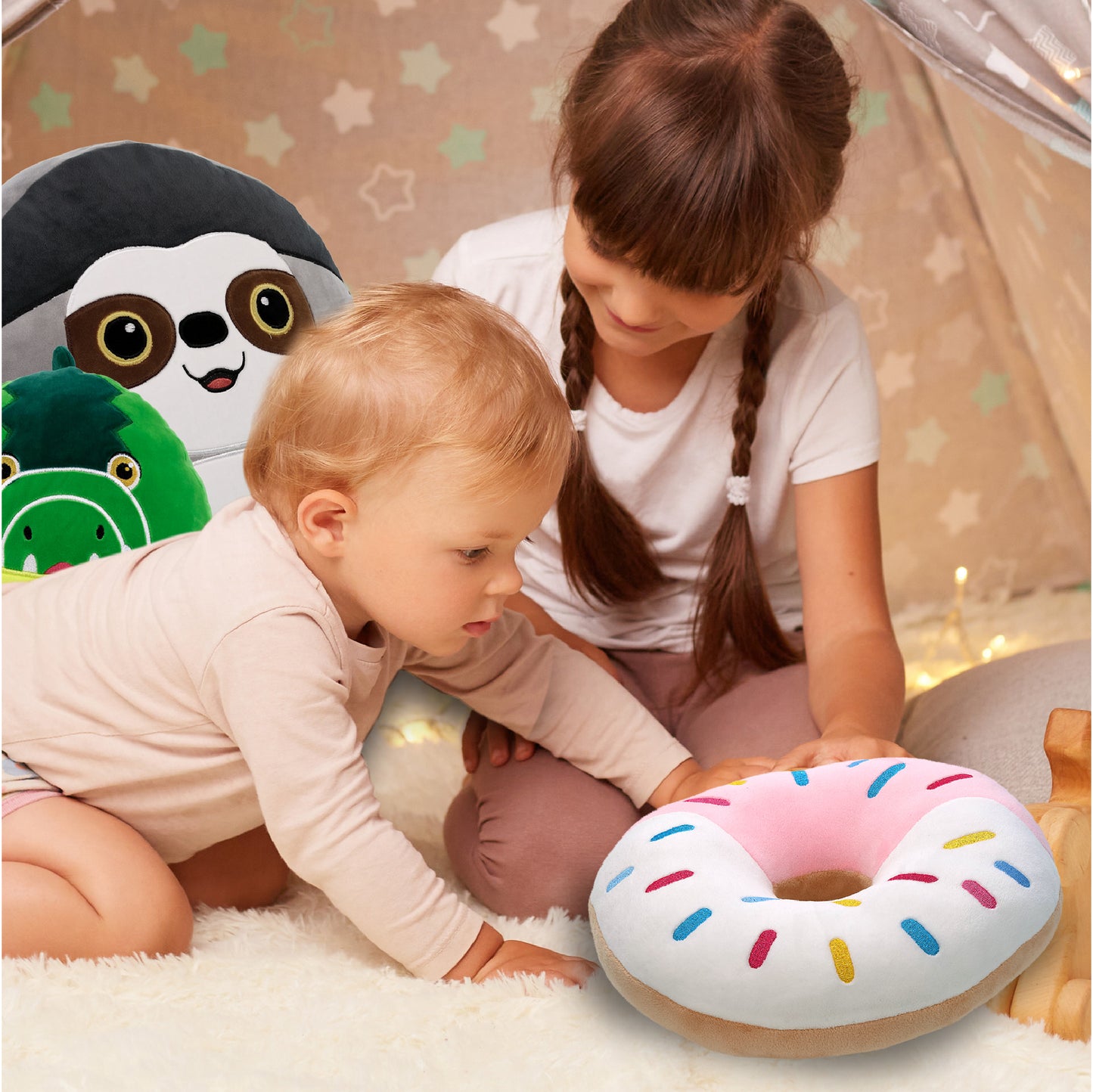 SNUG-MOOSHIES PLUSH - DONUT 10"
