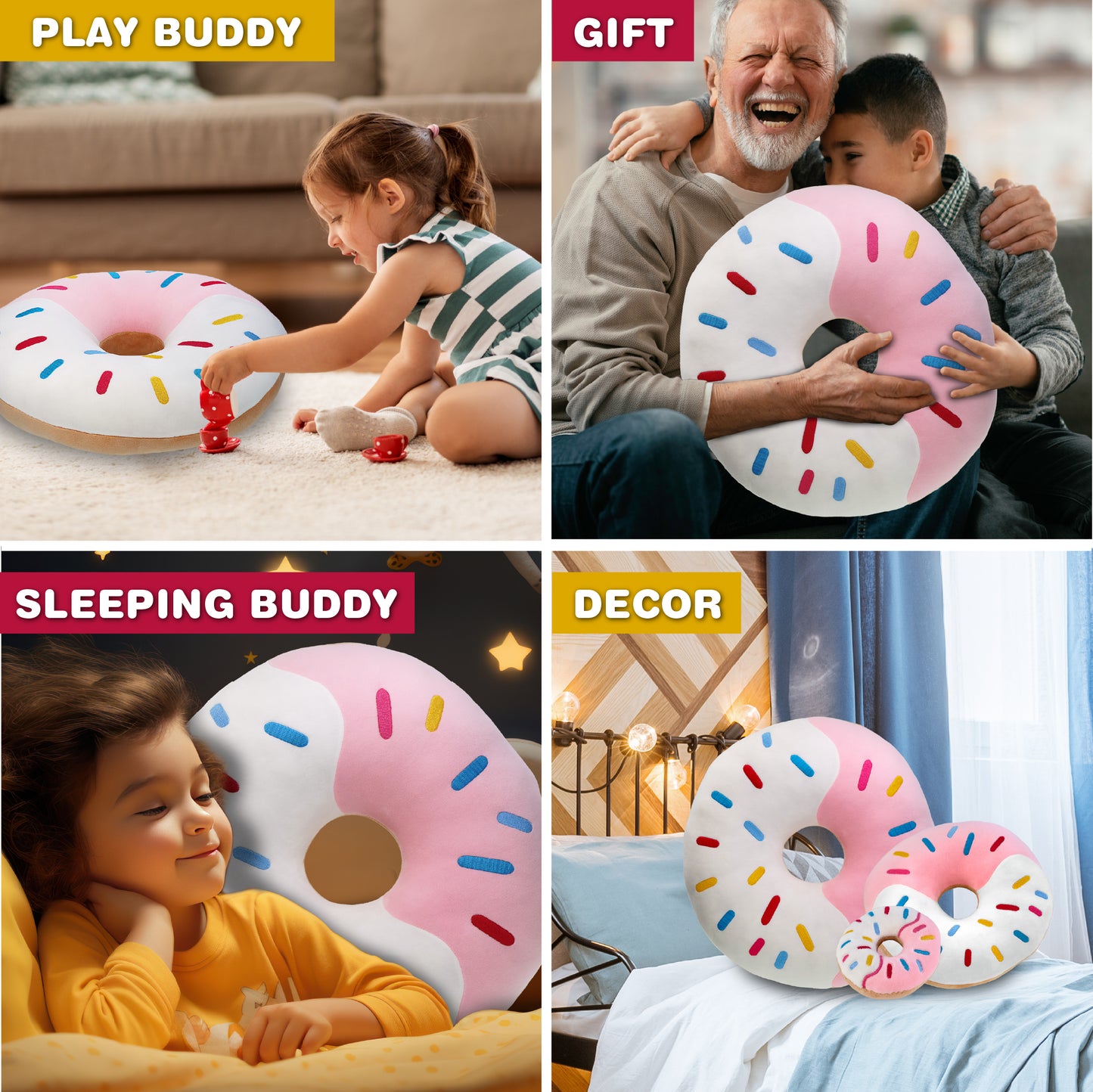 SNUG-MOOSHIES PLUSH - DONUT 17"