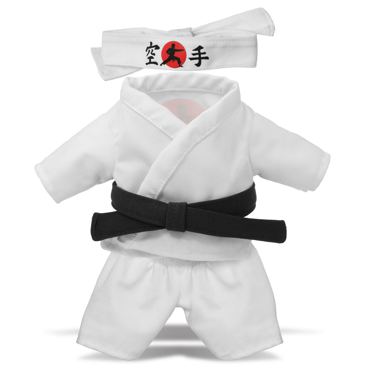 PLUSH DRESS-UP - KARATE UNIFORM  - FITS 8 - 10 INCH PLUSH