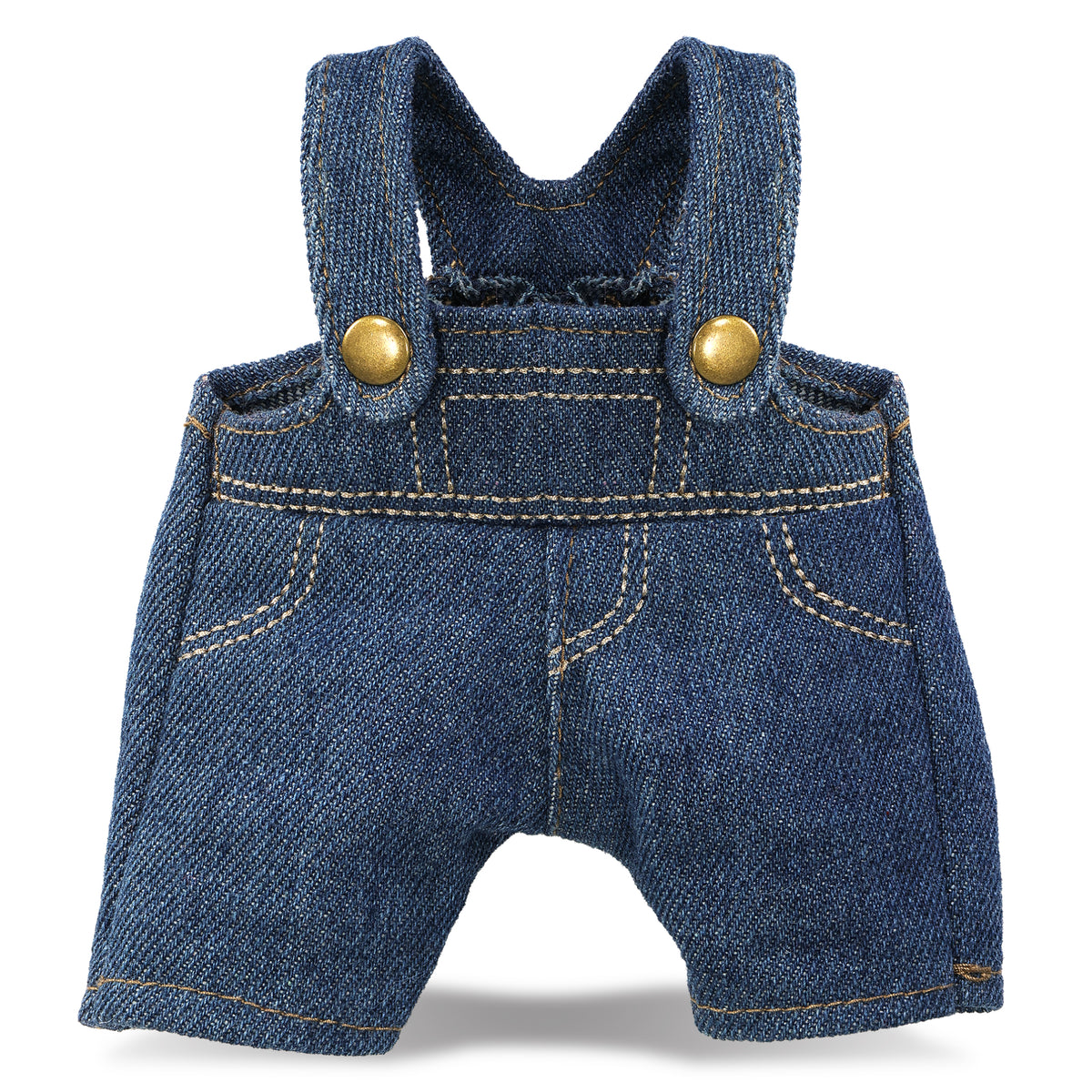 PLUSH DRESS-UP - DENIM OVERALLS - FITS 5 - 7 INCH PLUSH
