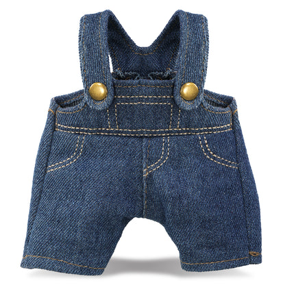 PLUSH DRESS-UP - DENIM OVERALLS - FITS 5 - 7 INCH PLUSH