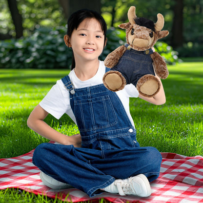 PLUSH DRESS-UP - DENIM OVERALLS - FITS 8 - 10 INCH PLUSH