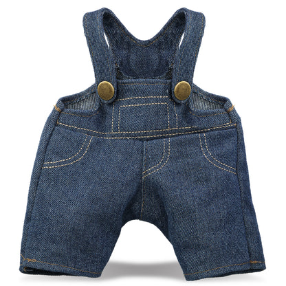PLUSH DRESS-UP - DENIM OVERALLS - FITS 8 - 10 INCH PLUSH