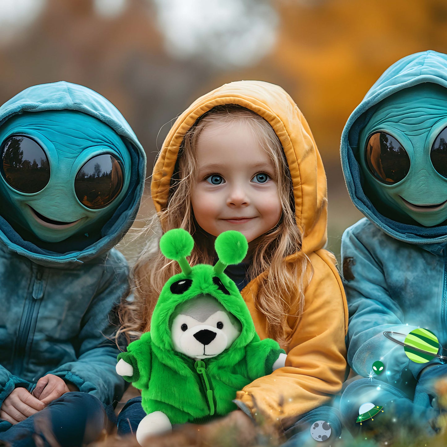 PLUSH DRESS-UP - ALIEN SWEATER - FITS 5 - 7 INCH PLUSH