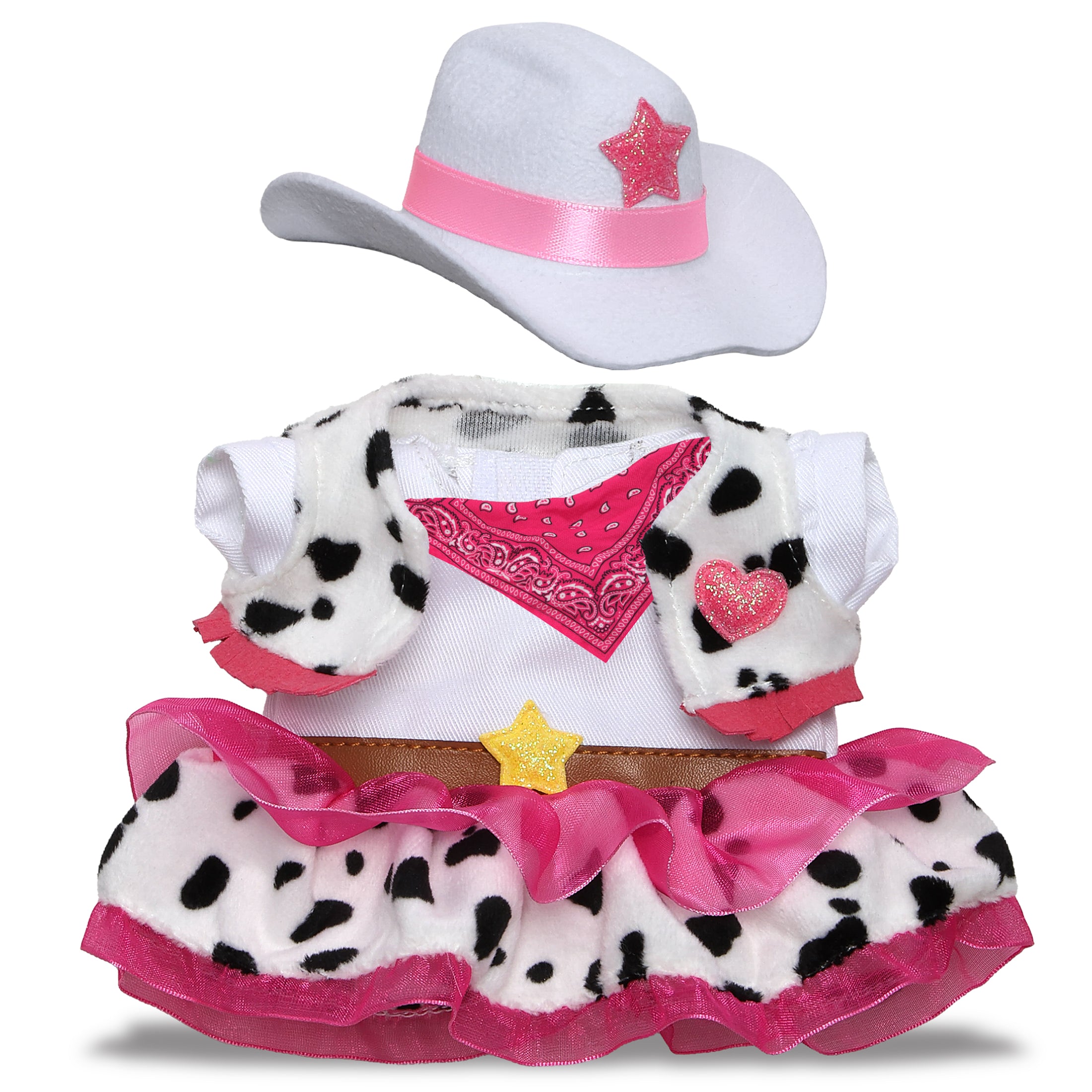 PLUSH DRESS-UP - COWGIRL OUTFIT - FITS 5 - 7 INCH PLUSH