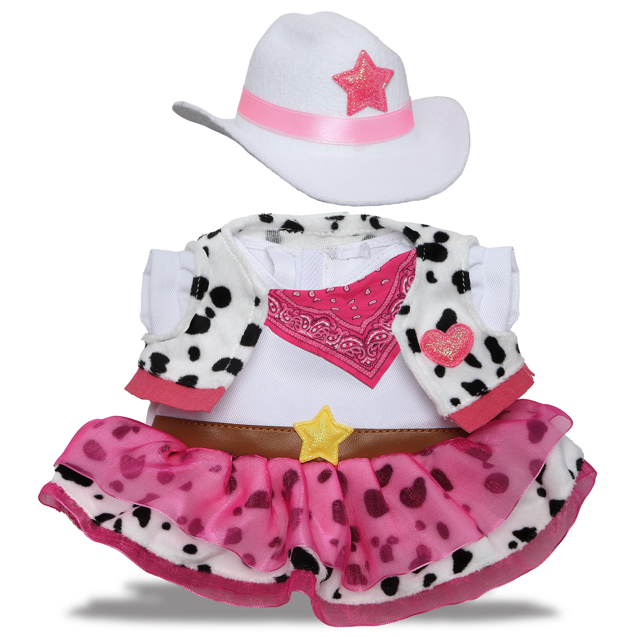 PLUSH DRESS-UP - COWGIRL OUTFIT - FITS 8 - 10 INCH PLUSH