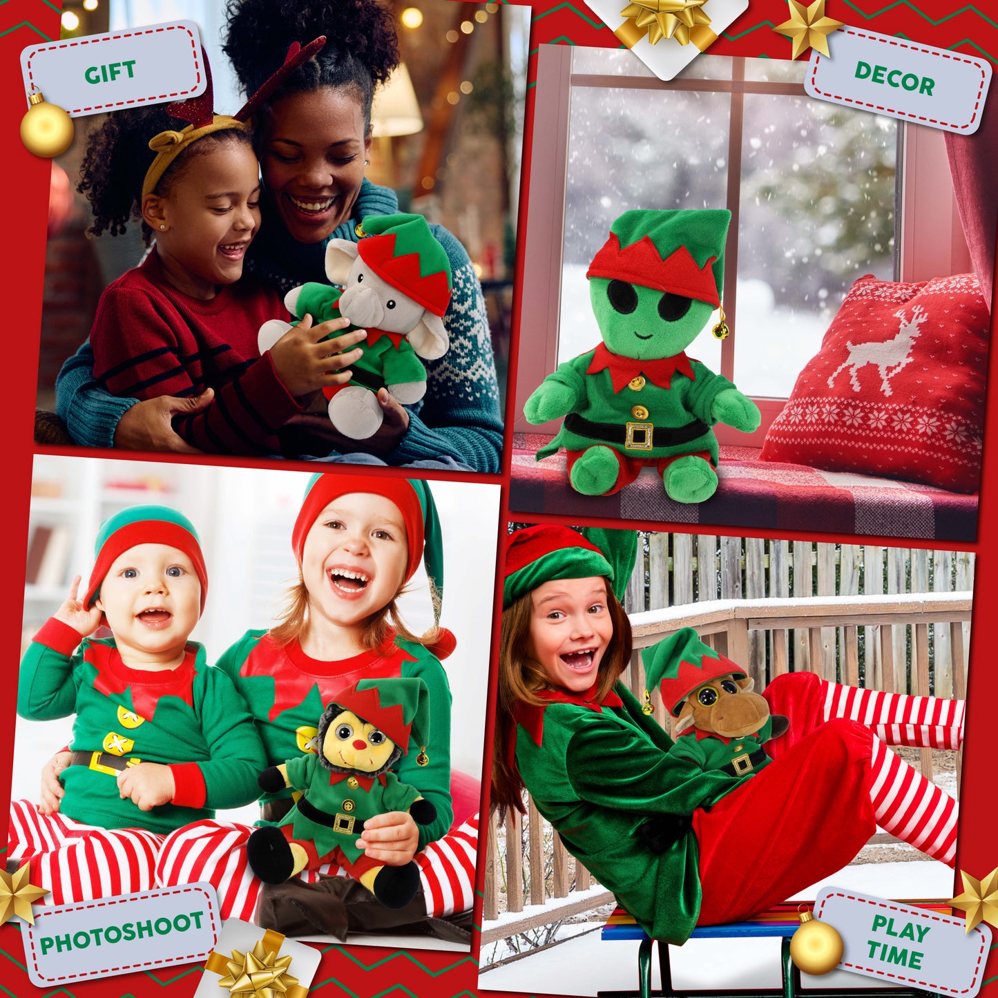 PLUSH DRESS-UP - ELF OUTFIT - FITS 5 - 7 INCH PLUSH