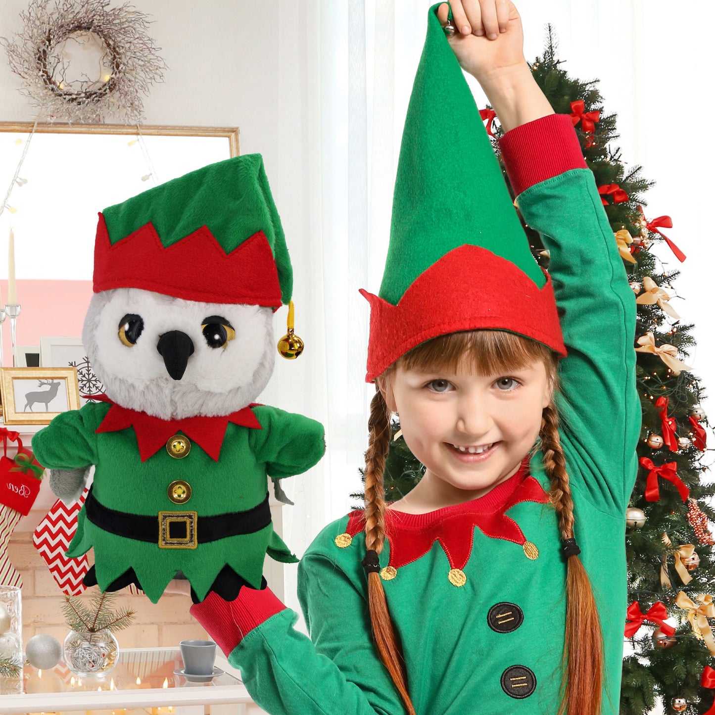 PLUSH DRESS-UP - ELF OUTFIT - FITS 8 - 10 INCH PLUSH