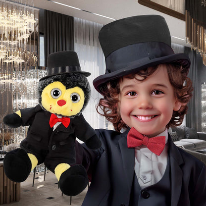 PLUSH DRESS-UP - TUXEDO HAT  - FITS 5 - 7 INCH PLUSH