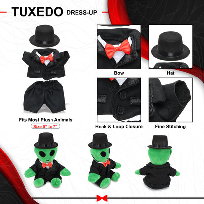 PLUSH DRESS-UP - TUXEDO HAT  - FITS 5 - 7 INCH PLUSH