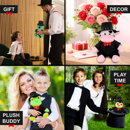 PLUSH DRESS-UP - TUXEDO HAT  - FITS 5 - 7 INCH PLUSH