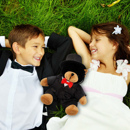 PLUSH DRESS-UP - TUXEDO HAT  - FITS 5 - 7 INCH PLUSH
