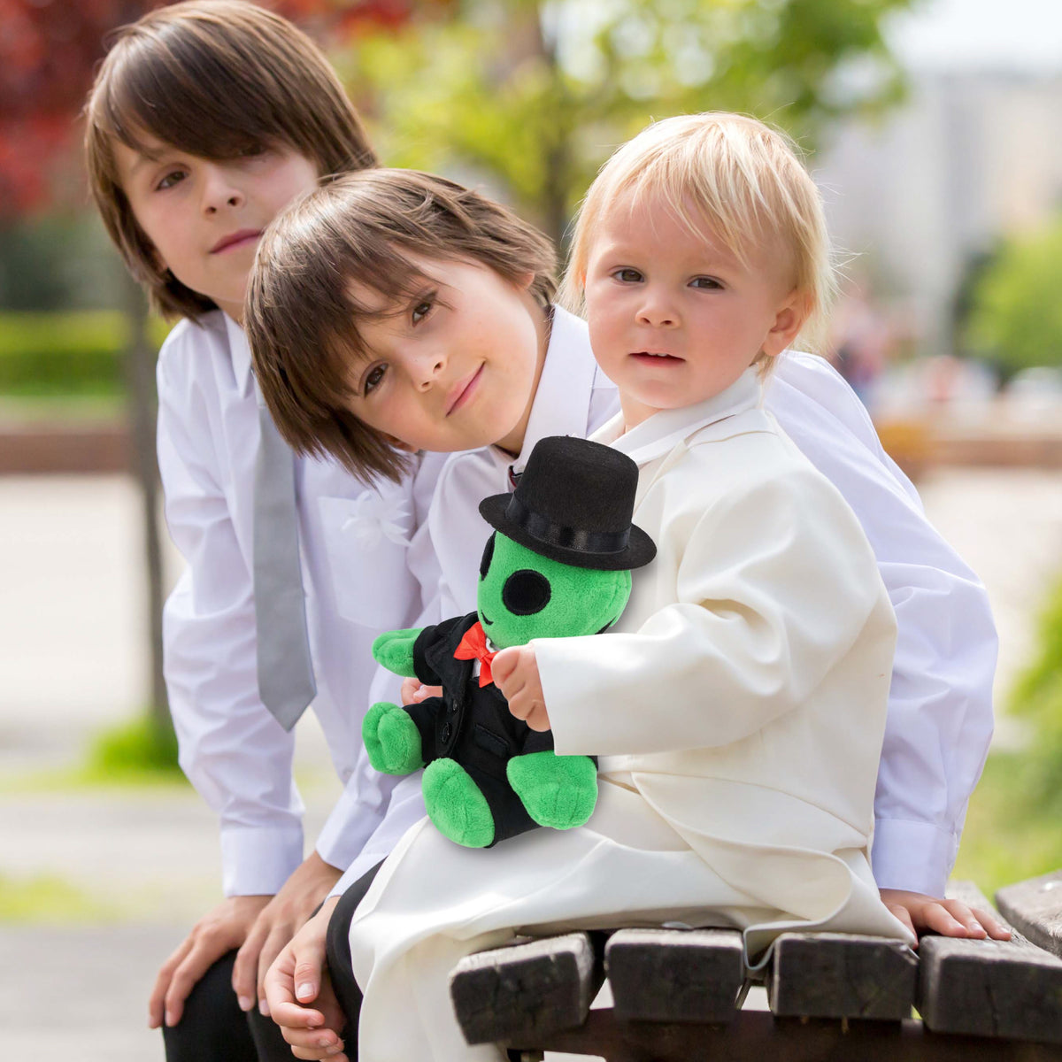 PLUSH DRESS-UP - TUXEDO HAT  - FITS 5 - 7 INCH PLUSH