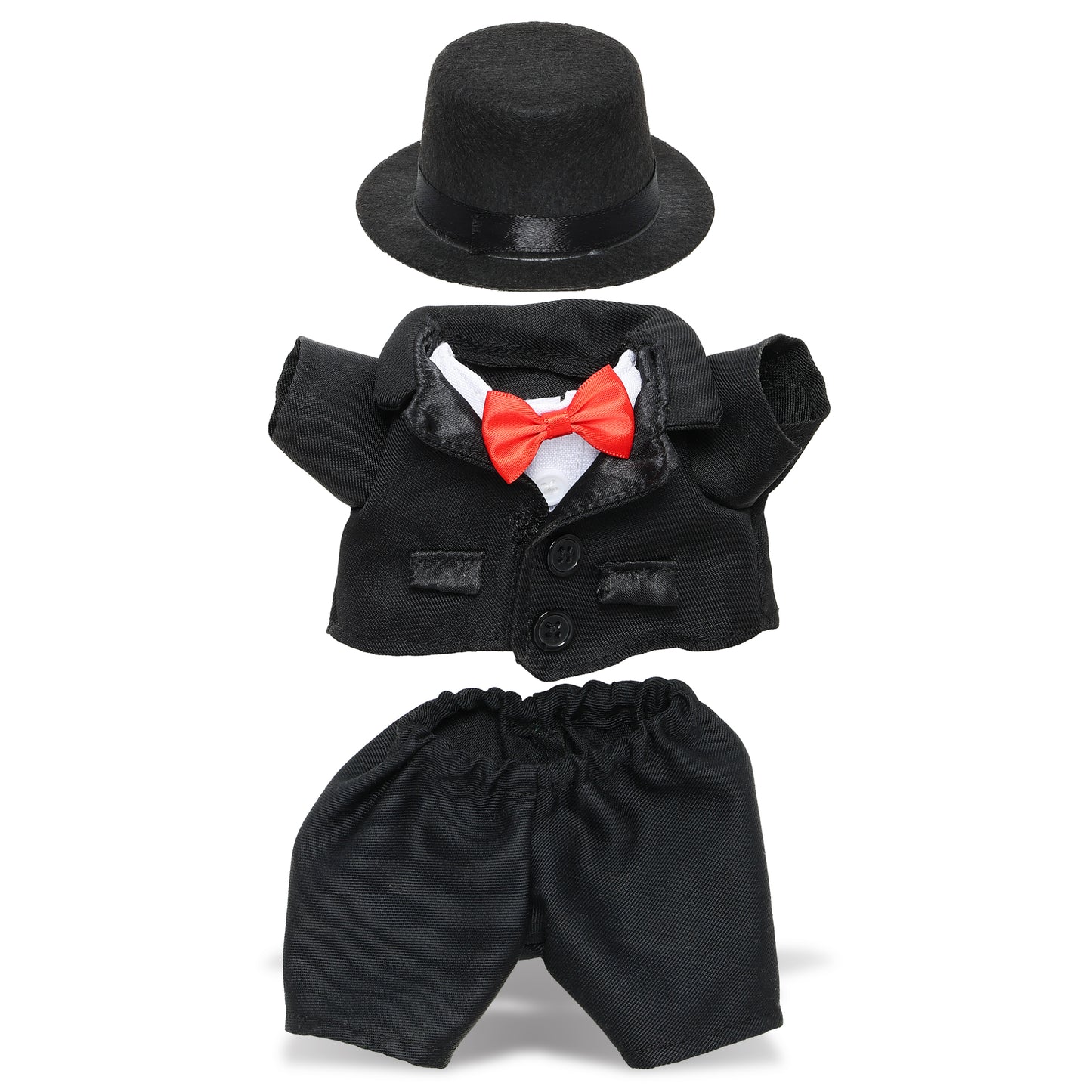 PLUSH DRESS-UP - TUXEDO HAT  - FITS 5 - 7 INCH PLUSH