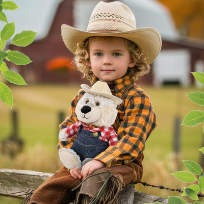 PLUSH DRESS-UP - FARMER OUTFIT - FITS 8 - 10 INCH PLUSH