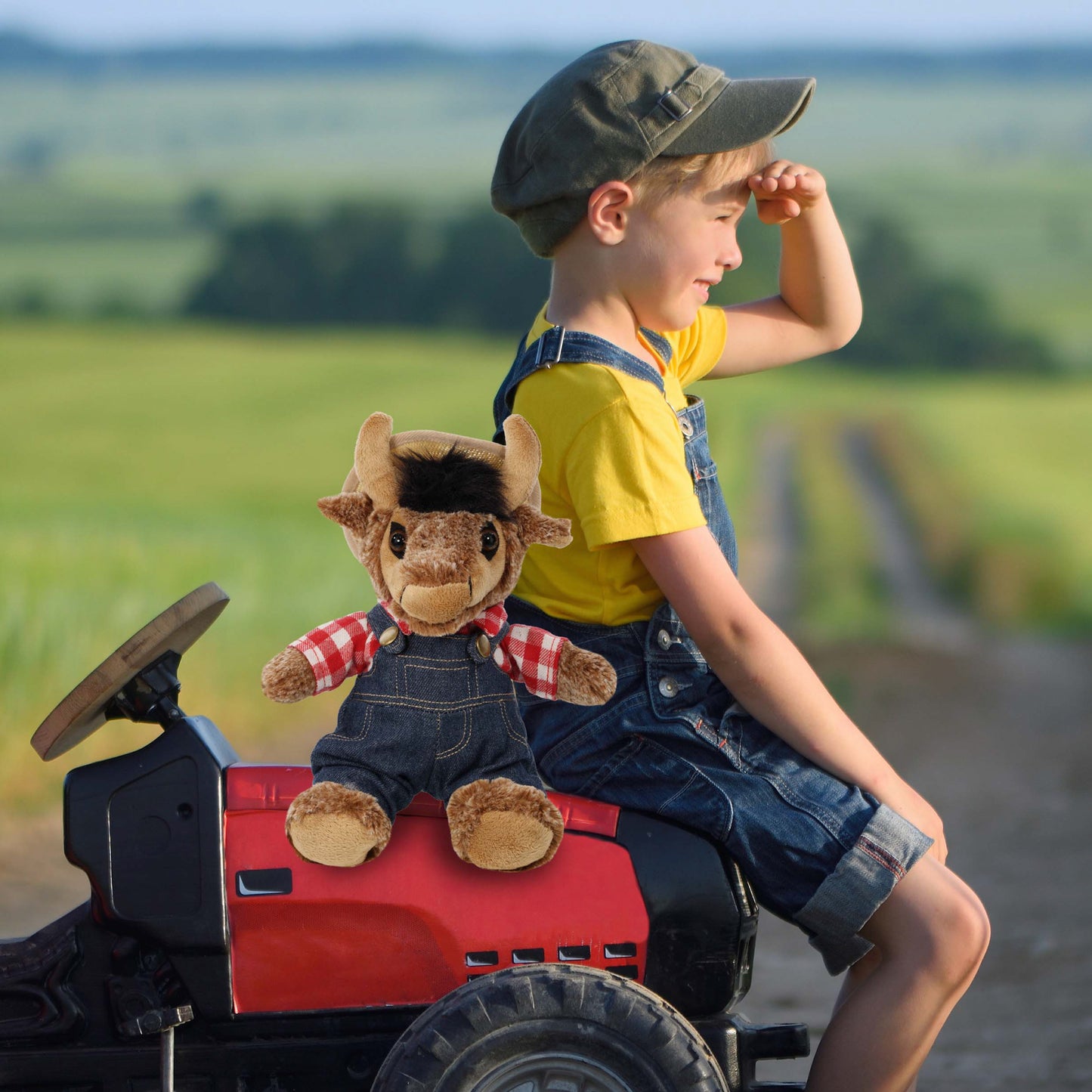 PLUSH DRESS-UP - FARMER OUTFIT - FITS 8 - 10 INCH PLUSH