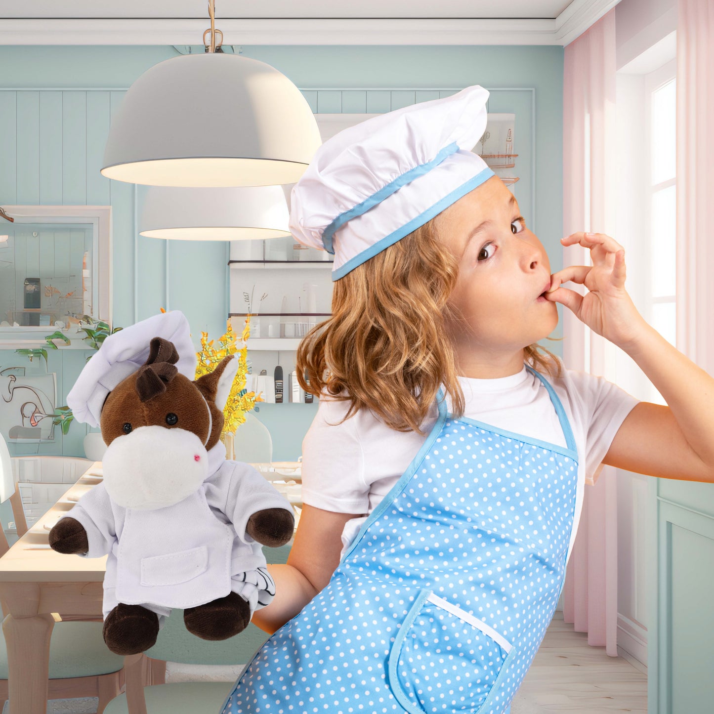 PLUSH DRESS-UP - CHEF OUTFIT - FITS 5 - 7 INCH PLUSH