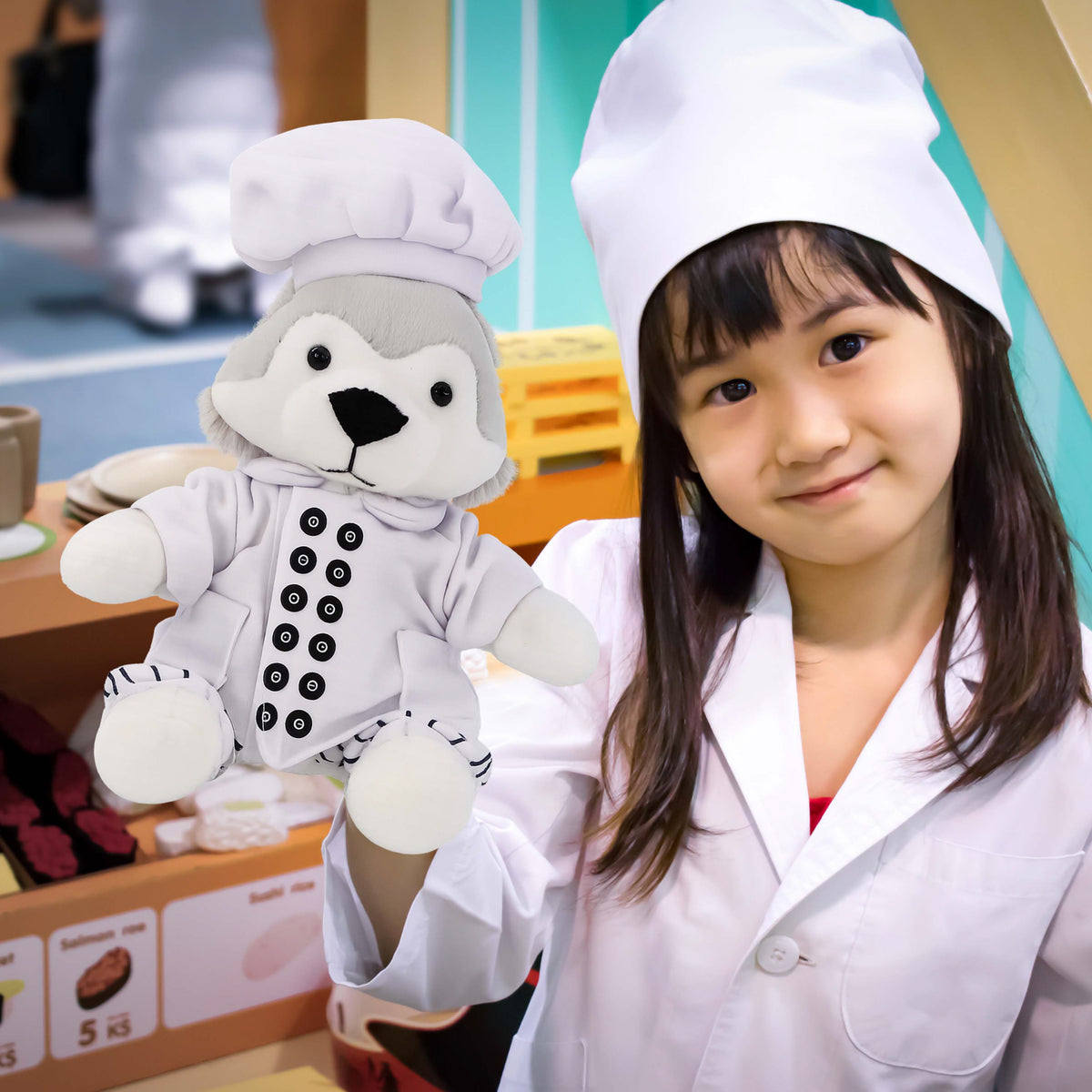 PLUSH DRESS-UP - CHEF OUTFIT - FITS 5 - 7 INCH PLUSH