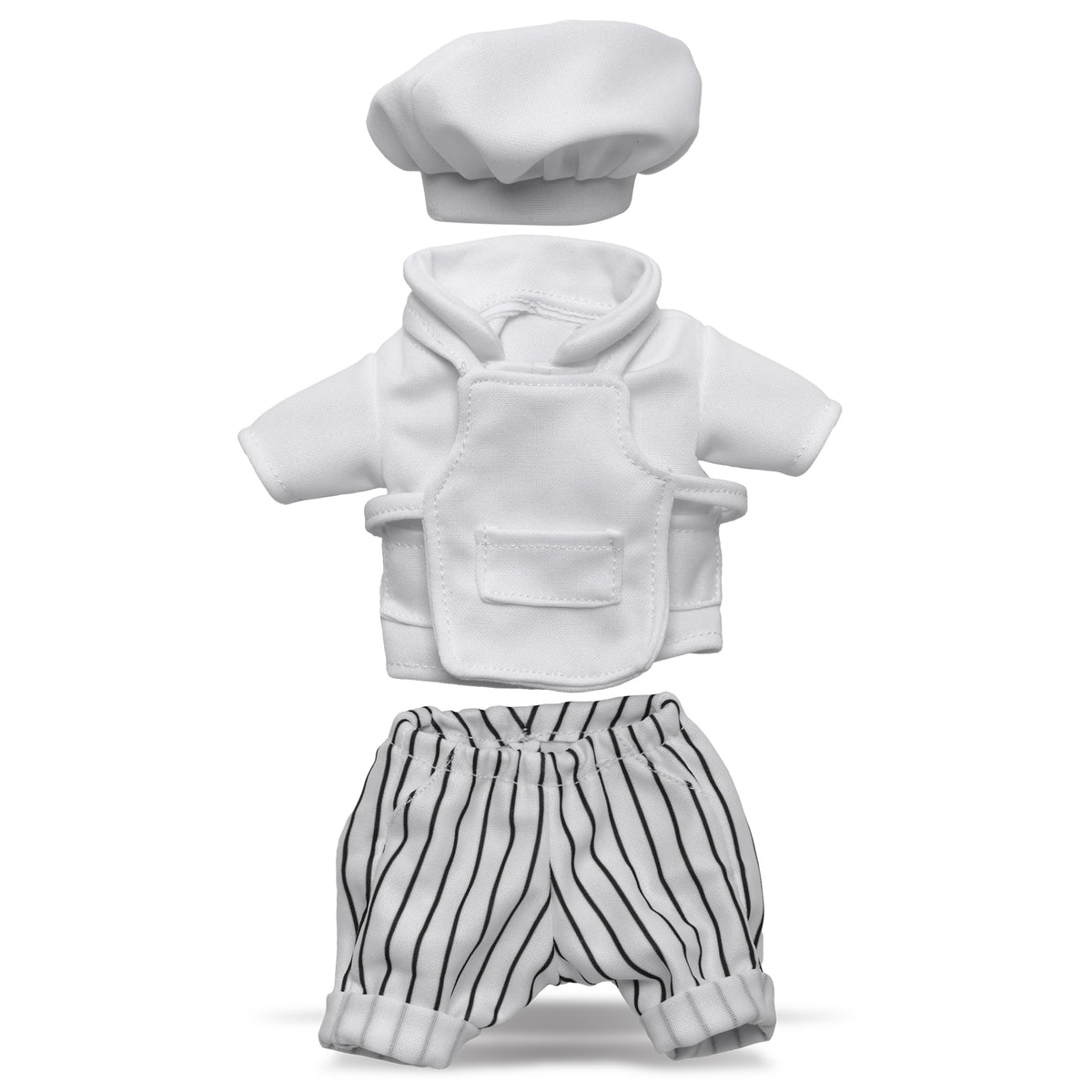 PLUSH DRESS-UP - CHEF OUTFIT - FITS 5 - 7 INCH PLUSH