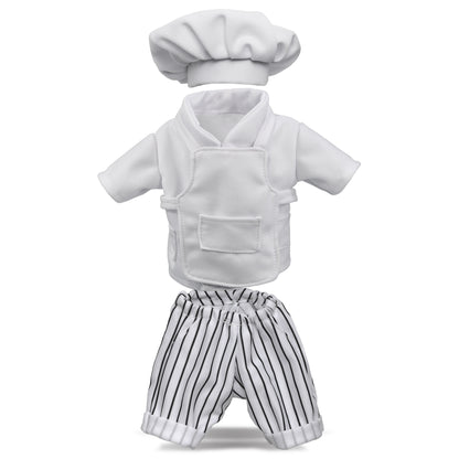 PLUSH DRESS-UP - CHEF OUTFIT - FITS 8 - 10 INCH PLUSH