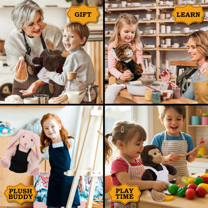 PLUSH DRESS-UP - DOUBLE SIDED APRON - FITS 8 - 10 INCH PLUSH